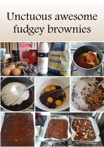 Unctuous awesome fudgey brownies